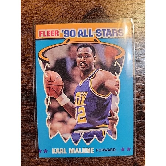 Karl Malone 1990-1991 Fleer All Stars #7 of 12 - Utah Jazz - NBA - Picture 1 of 2
